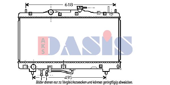 AKS DASIS Radiaator,mootorijahutus 210077N